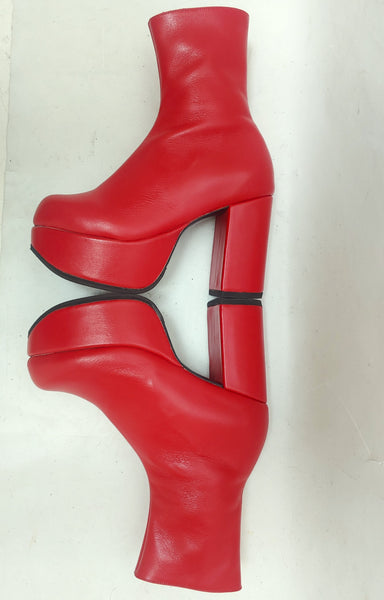 Classic Red Platform Boots