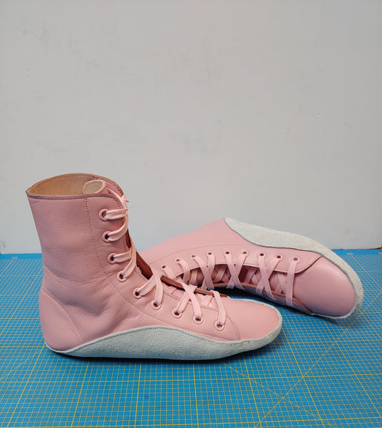CUSTOM MADE Baby Pink Tightrope boots