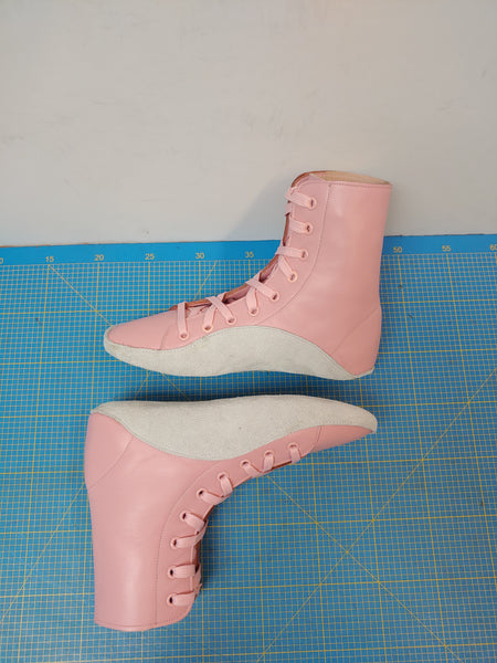 CUSTOM MADE Baby Pink Tightrope boots
