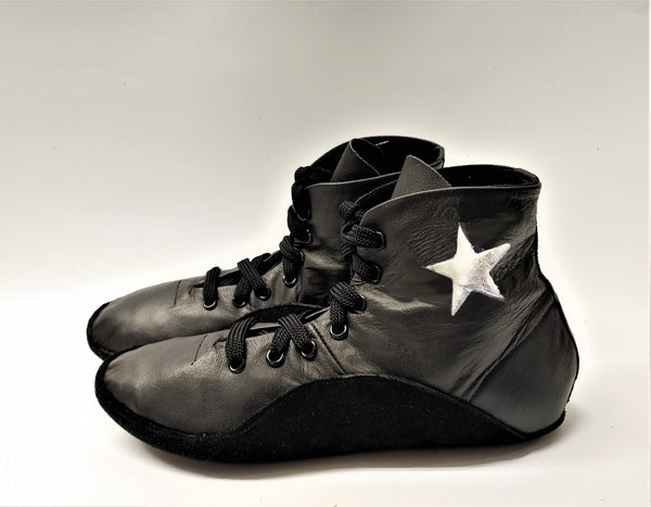 Tightrope Ankle Boots w/ Silver STAR