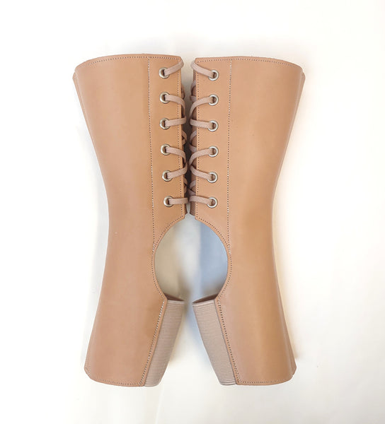 Short NUDE leather Aerial boots