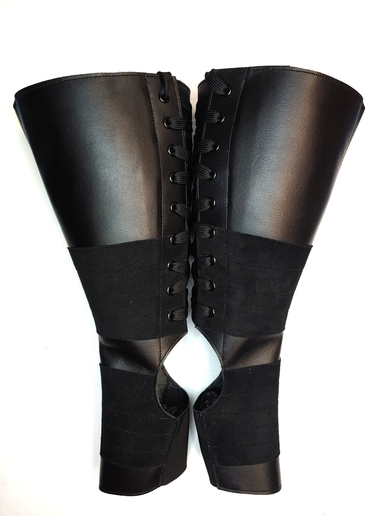 READY MADE Black Aerial Boots w/Suede Grip SIZE 4 Petite