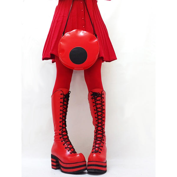 Small Polkadot Handbag Red/Black