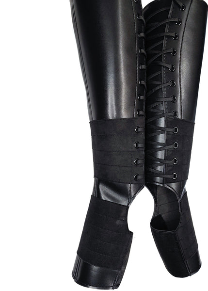 Classic Black VEGAN Aerial Boots w/ grip panels