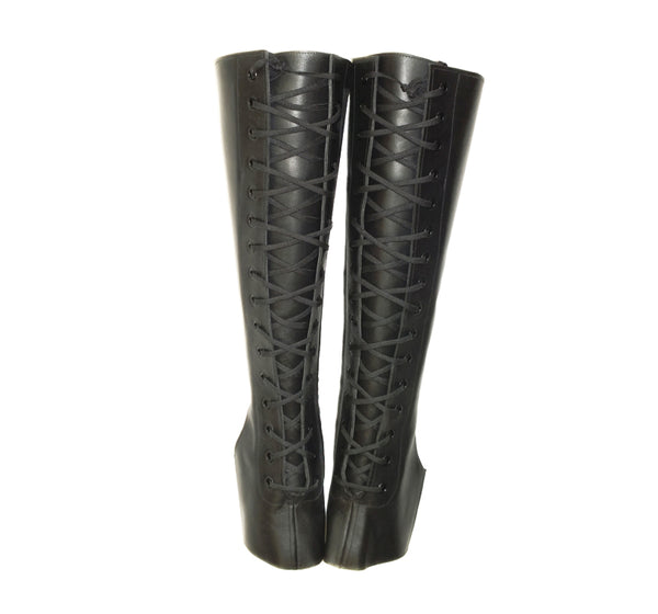 Black Aerial boots w/ FRONT Lacing