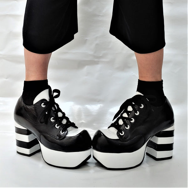 TUXEDO Platform Shoes