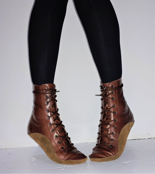 CUSTOM MADE Chestnut Brown Tightrope Boots