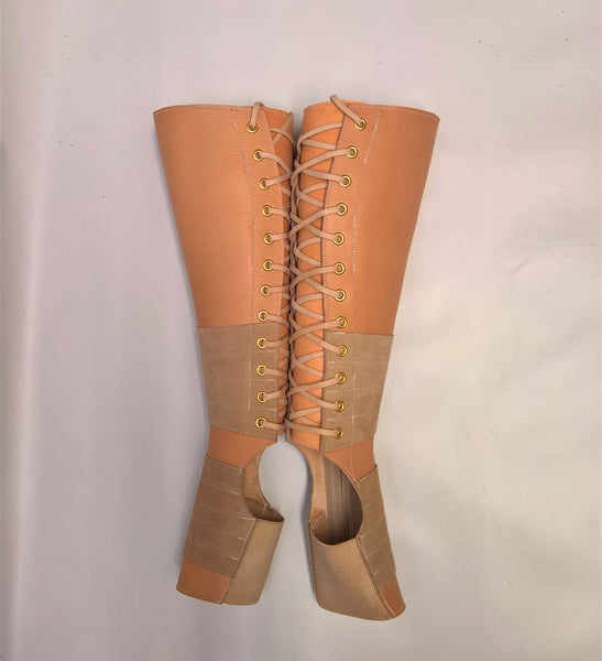 NUDE leather Aerial boots w/ Suede Grip