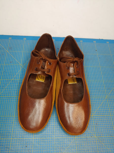 CUSTOM MADE Chestnut Brown Tightrope Shoes