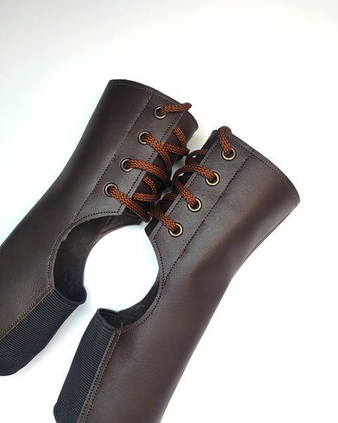 EXTRA Short Dark Brown Aerial boots