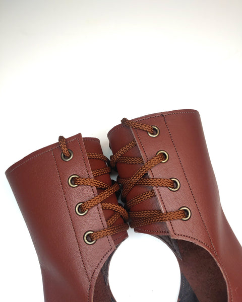 EXTRA Short Red Brown Aerial boots
