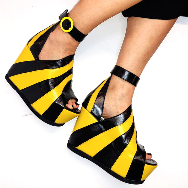 PLANET RAY Platform Sandals