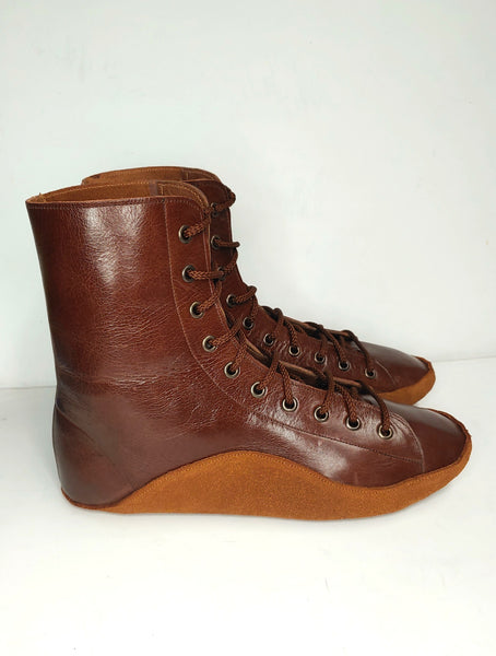 CUSTOM MADE Chestnut Brown Tightrope Boots
