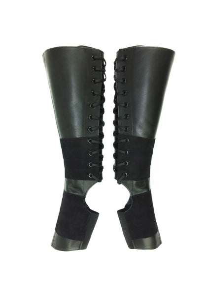 RUSH ORDER Classic Black Aerial Boots w/ Suede Grip