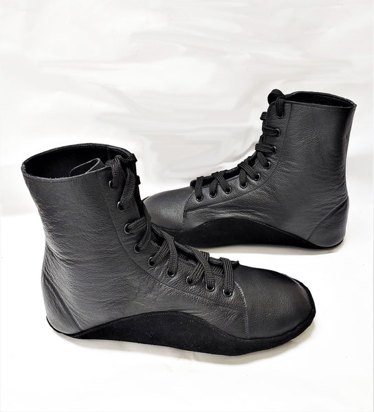 CUSTOM MADE Black Tightrope Boots - RUSH ORDER