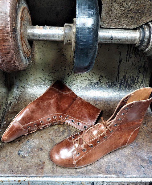 CUSTOM MADE Chestnut Brown Tightrope Boots