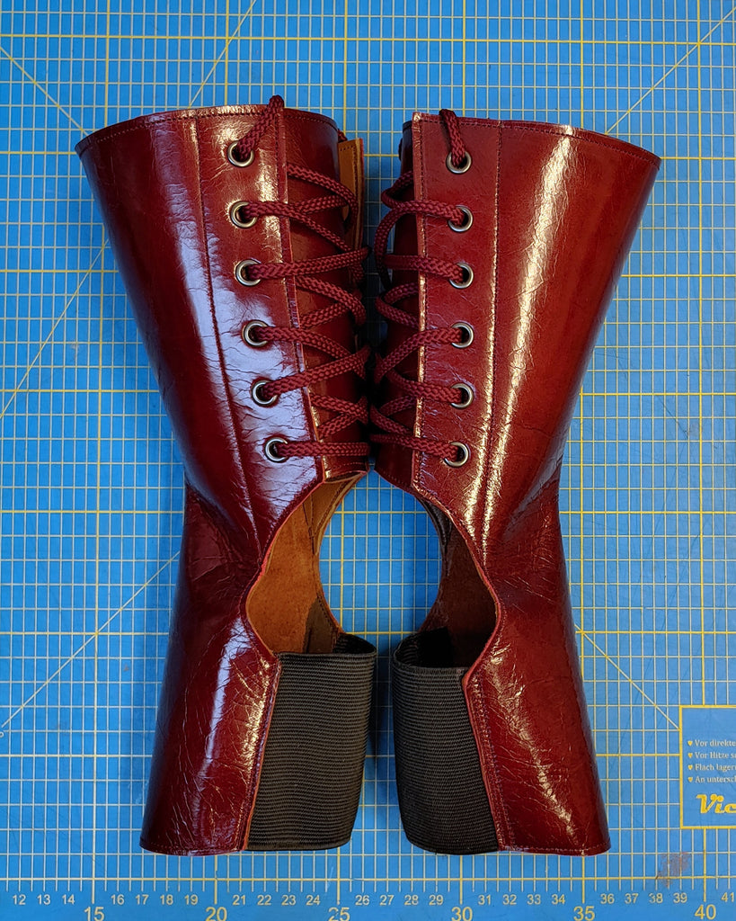 Short BURGUNDY Aerial boots