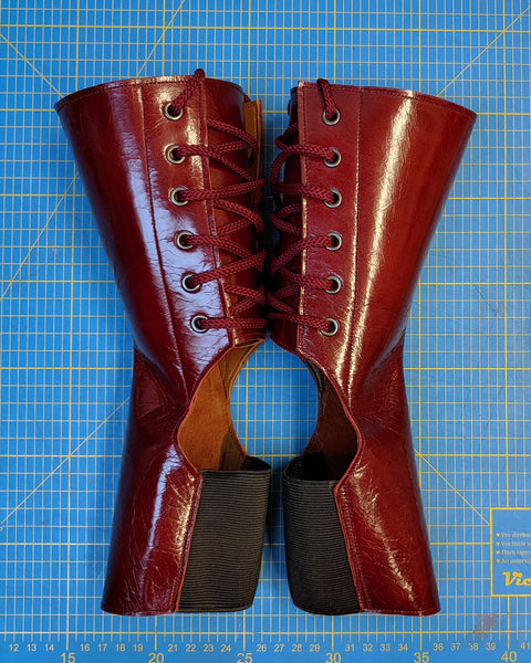 Short BURGUNDY Aerial boots