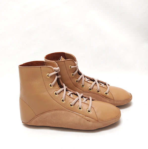 CUSTOM MADE Beige/Camel Tightrope Boots