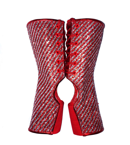 CANDY CANE Glitter Gaiters