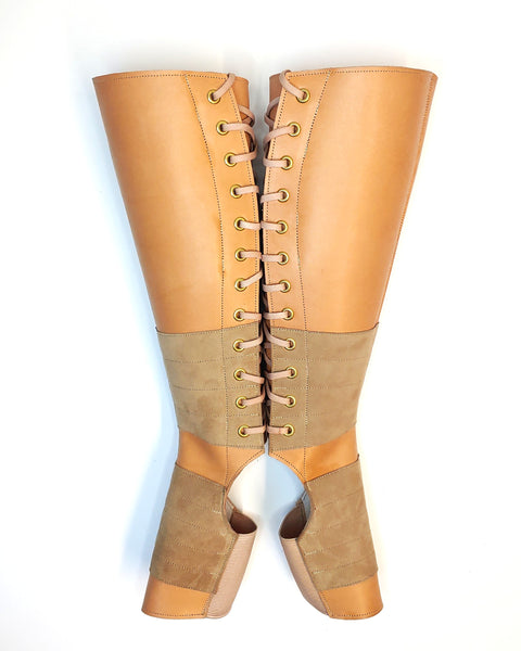 NUDE leather Aerial boots w/ Suede Grip