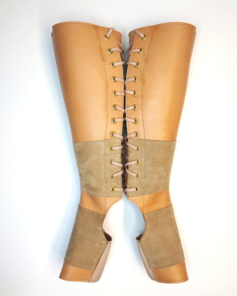 NUDE leather Aerial boots w/ Suede Grip