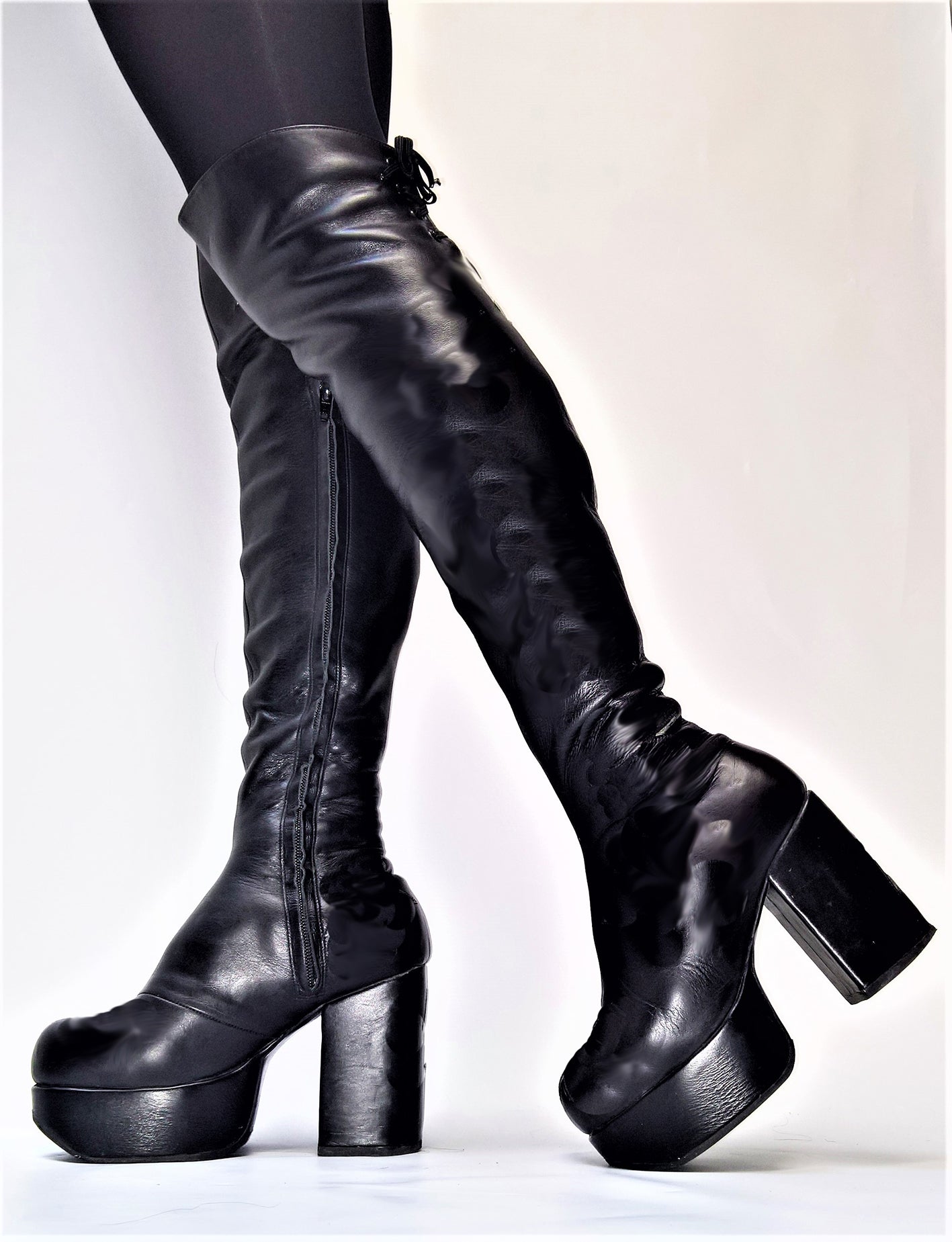 Plainleatheroverknee-platform-