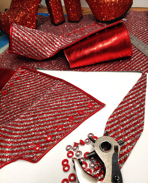 CANDY CANE Glitter Gaiters