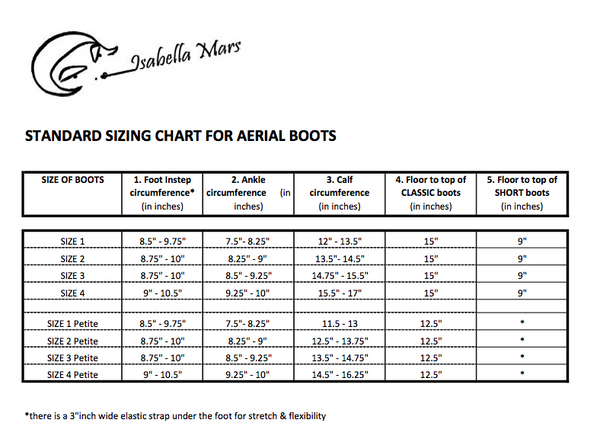 CUSTOM SIZE Classic Black VEGAN Aerial Boots w/ grip panels