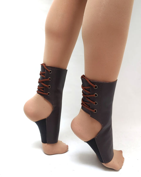 EXTRA Short Dark Brown Aerial boots