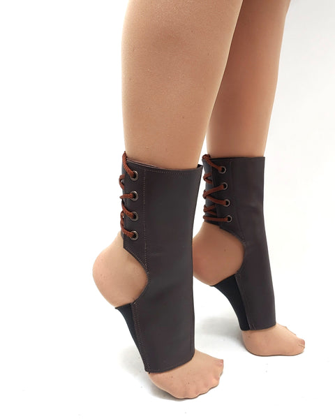 EXTRA Short Dark Brown Aerial boots
