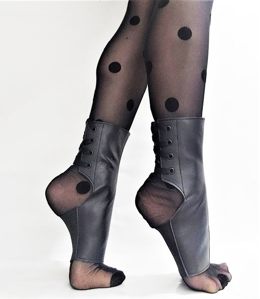 READY MADE Extra Short BLACK Aerial Boots