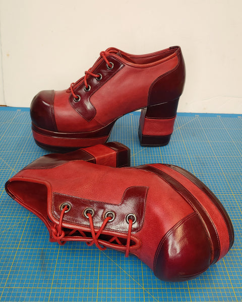 Limited Edition SKY CITY Shoes in Burgundy