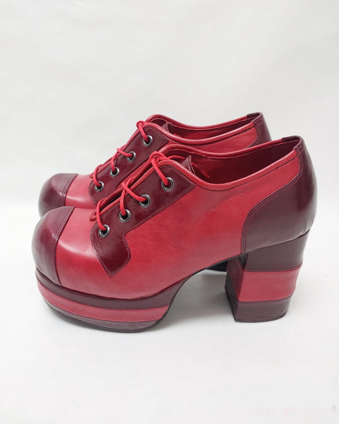 Limited Edition SKY CITY Shoes in Burgundy