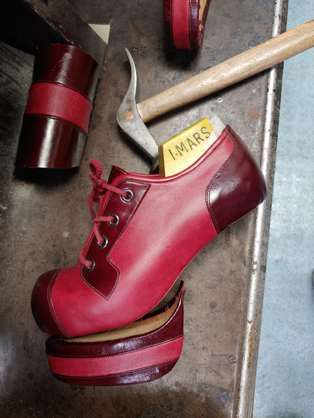 Limited Edition SKY CITY Shoes in Burgundy