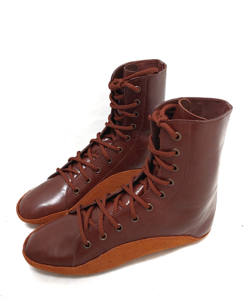 CUSTOM MADE Chestnut Brown Tightrope Boots