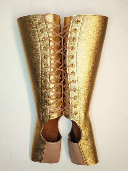 Gold Aerial boots