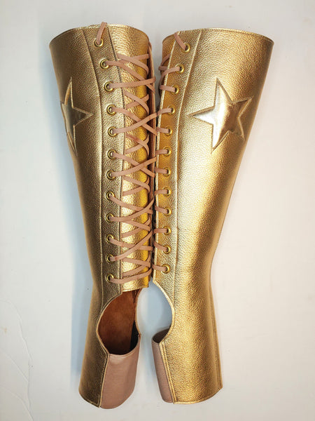 Gold Aerial boots w/ Gold Star