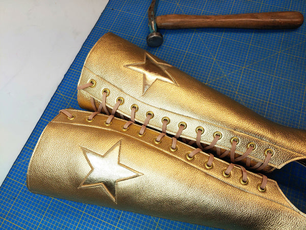 Gold Aerial boots w/ Gold Star