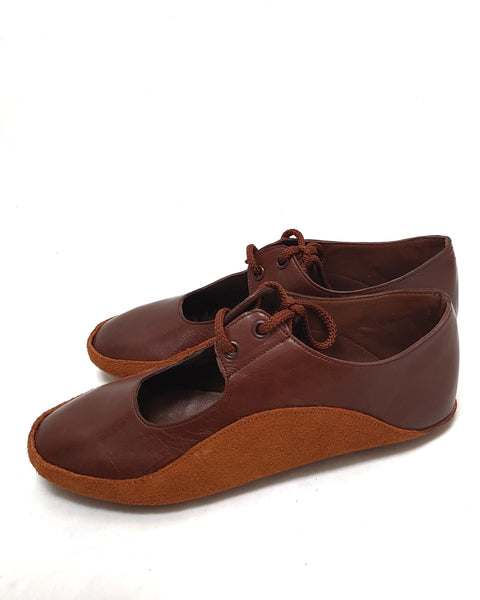 CUSTOM MADE Chestnut Brown MARY JANE Tightrope Shoes
