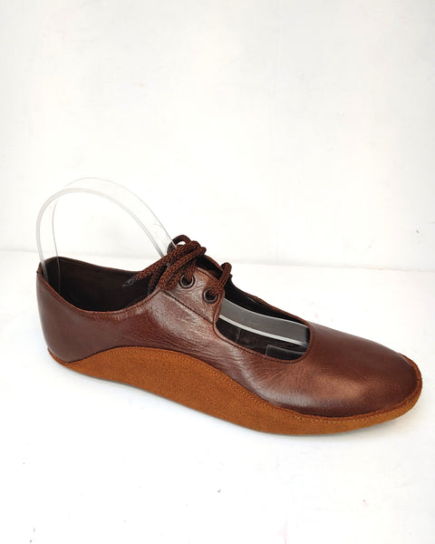 CUSTOM MADE Chestnut Brown Tightrope Shoes