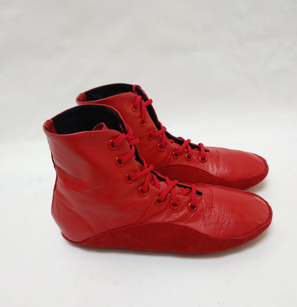RED Tightrope Ankle Boots