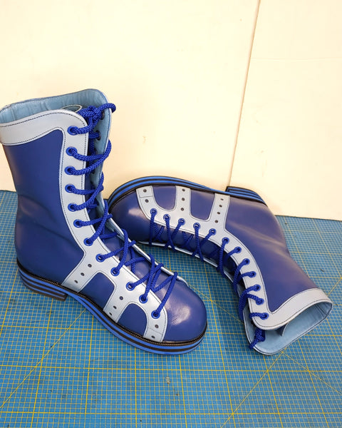 Retro Hi-Tops 2-tone Blue