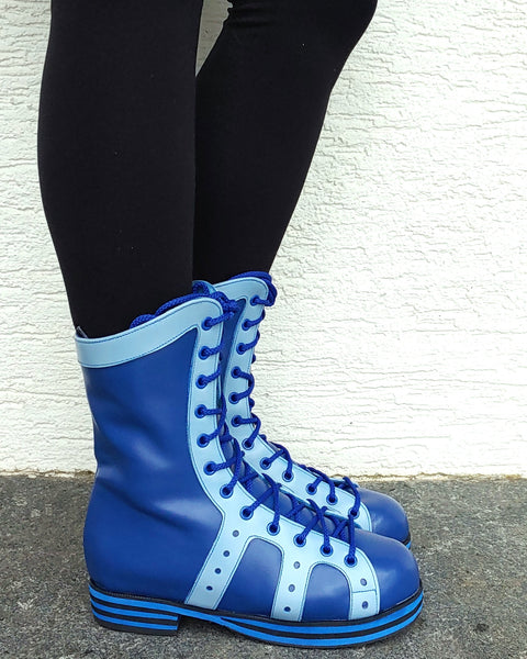 Retro Hi-Tops 2-tone Blue