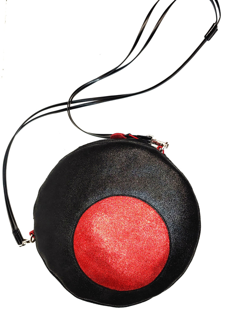 Small Polkadot Handbag Black/Red