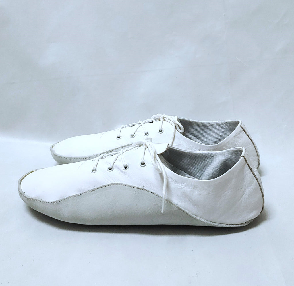 WHITE Tightrope Shoes Jazz Style