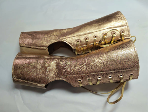 SAMPLE SALE - Rose Gold Short Aerial Boots