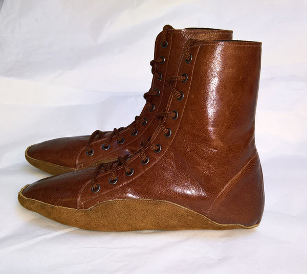 SAMPLE SALE - Chestnut Brown Tightrope Boots UK 7 /US 9