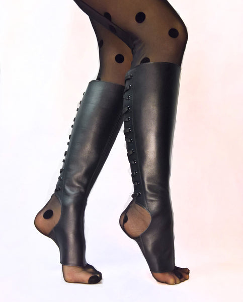 Classic Black Aerial boots w/ side ZIP