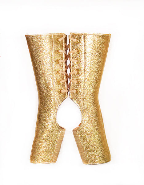 Short Aerial boots in GOLD